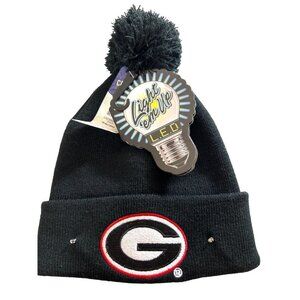 Georgia Bulldogs College Light em Up LED Beanie Black New